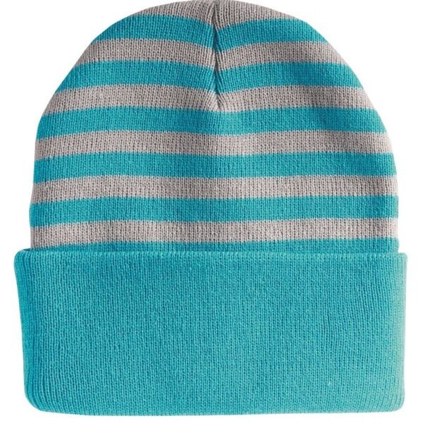 12" Striped Knit Beanie Thumbnail