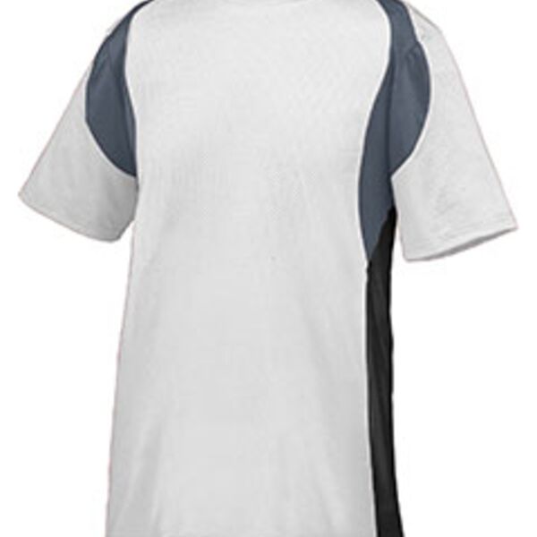Adult Wicking Poly/Span Short-Sleeve Jersey with Contrast Inserts Thumbnail