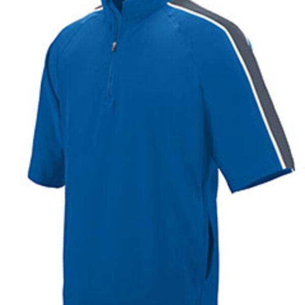 Adult Water Resistant Poly/Span Short-Sleeve Half Zip Pullover Thumbnail