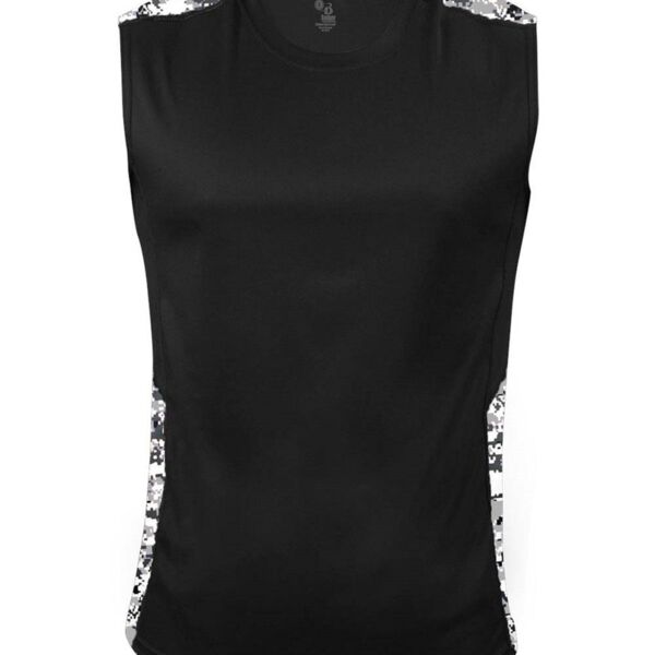 Digital Camo Battle Sleeveless T-Shirt Thumbnail