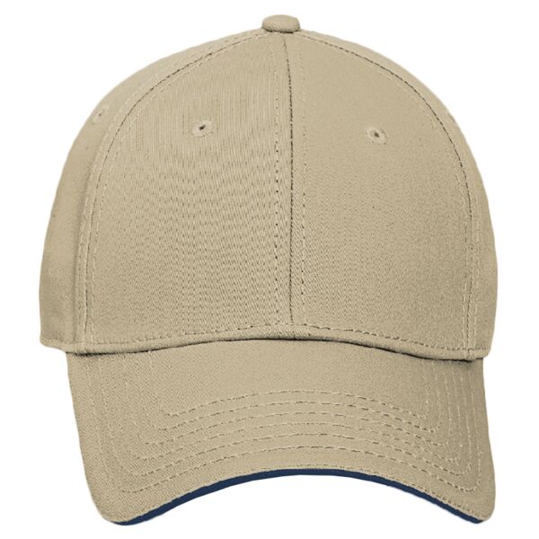 OTTO Stretchable Superior Cotton Twill Sandwich Visor "OTTO FLEX" Six Panel Low Profile Baseball Cap Thumbnail