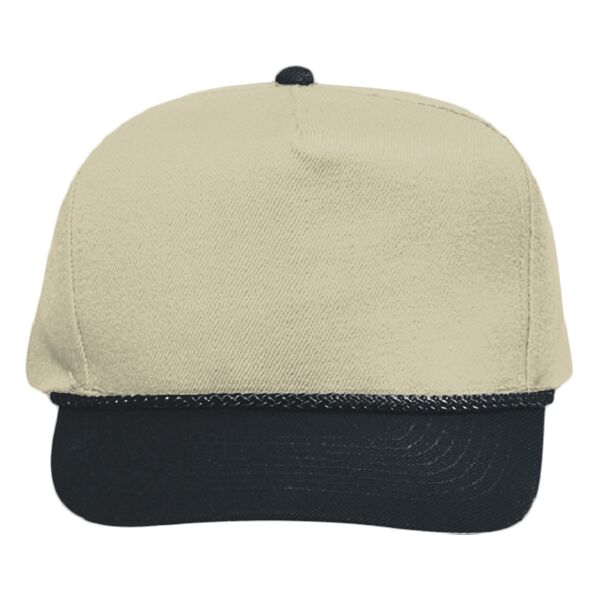 OTTO Wool Blend Twill Five Panel Low Crown Baseball Cap Thumbnail