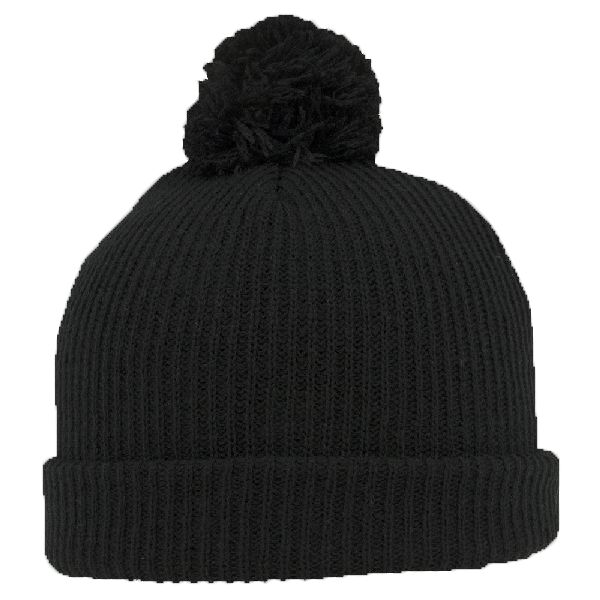 OTTO Super Soft Acrylic Knit 9 1/2" Pom-Pom Beanie Thumbnail
