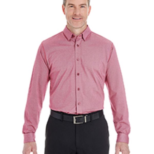 Men's Central Cotton Blend Mélange Button-Down Thumbnail