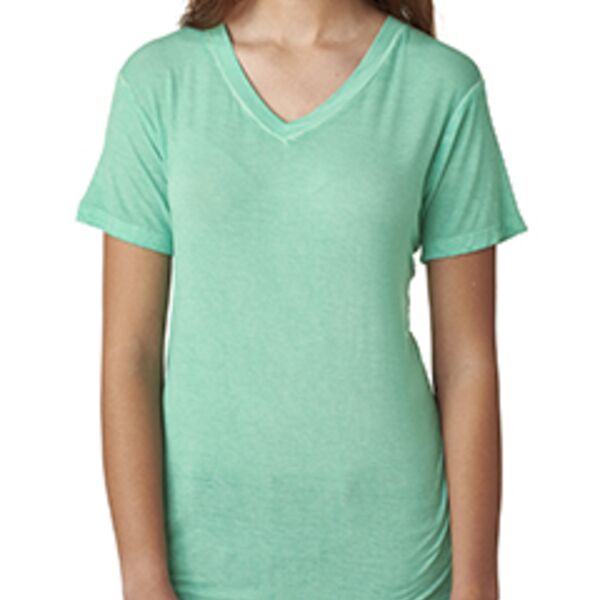 Ladies' Oasis Wash V-Neck T-Shirt Thumbnail