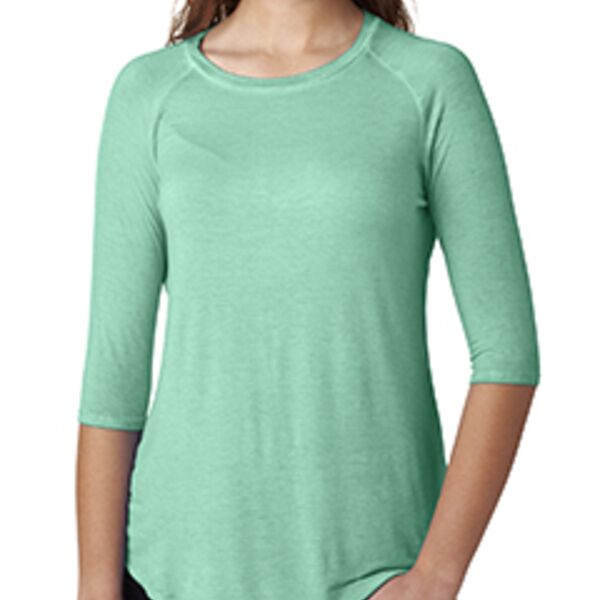 Ladies' Oasis Wash 3/4-Sleeve T-Shirt Thumbnail