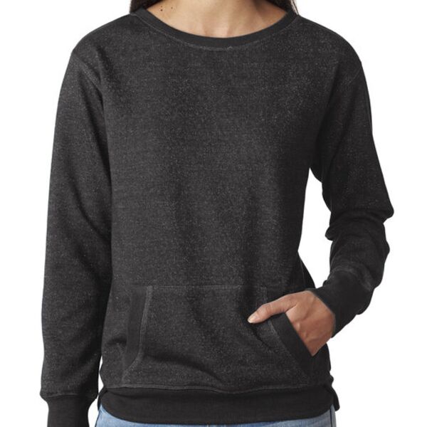 Ladies' Glitter French Terry Crew Thumbnail