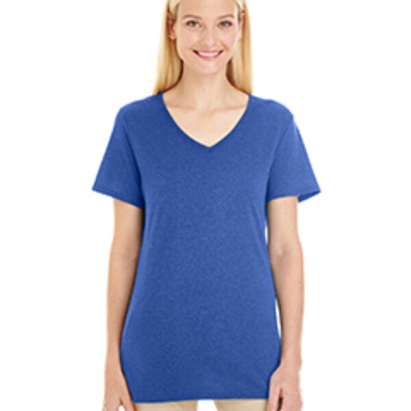 Ladies' 4.5 oz. TRI-BLEND V-Neck T-Shirt Thumbnail