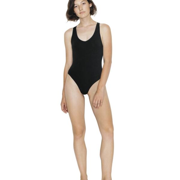 Women's Cotton Spandex Tank Thong Bodysuit Thumbnail